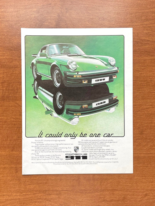 1977 Porsche 911 "It could only be one car" Advertisement