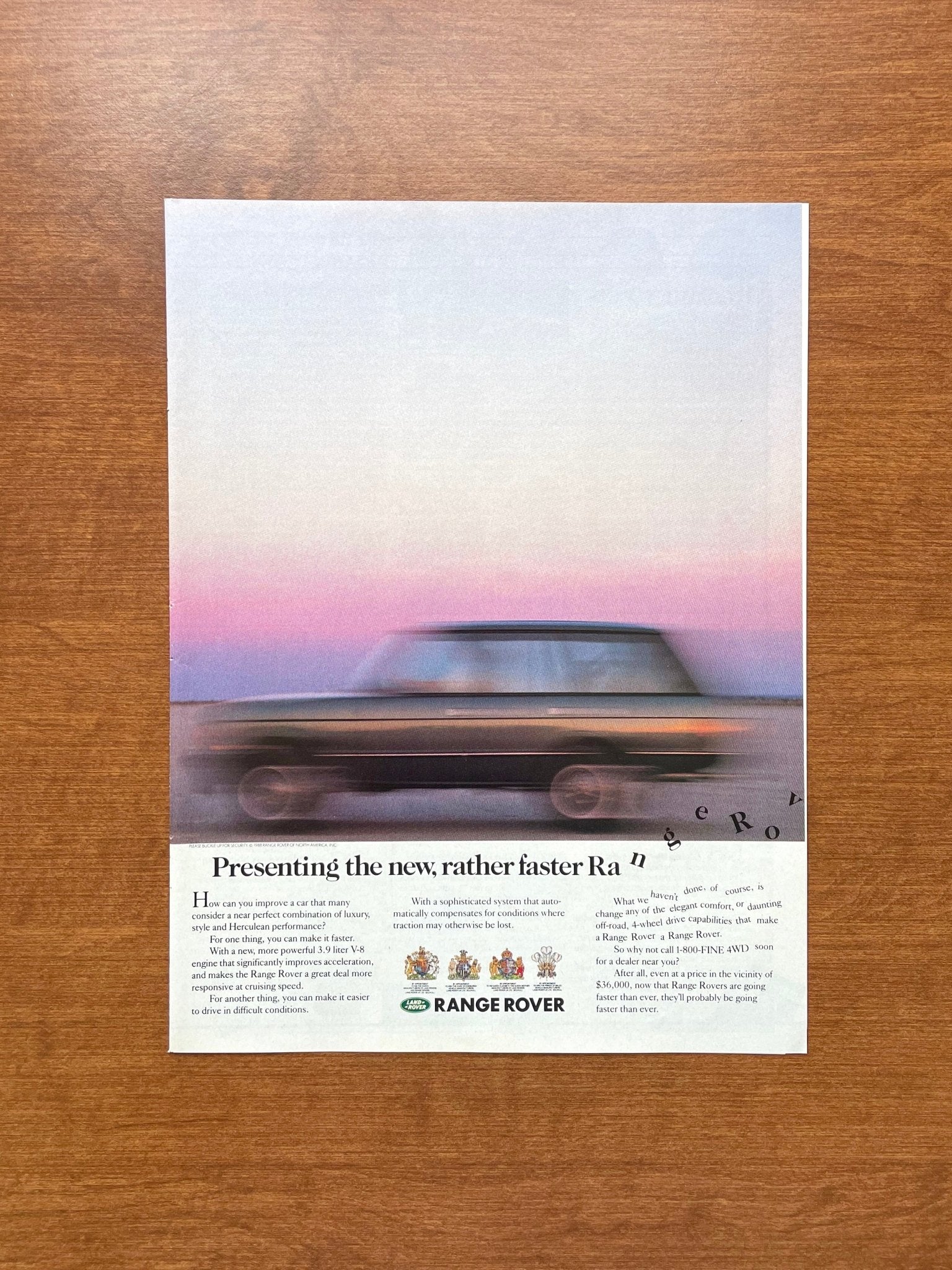 1987 Land Rover Range Rover "rather faster Ra n g..." Advertisement