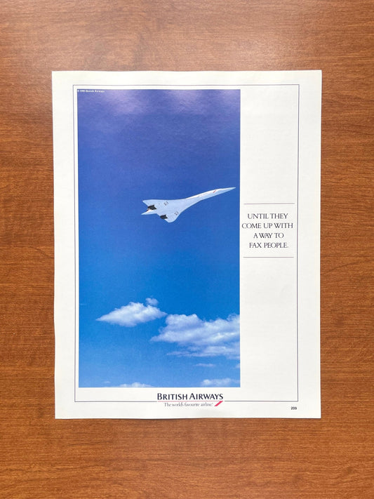 1992 British Airways Concorde Advertisement