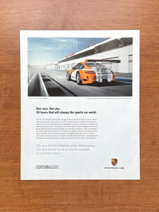 2010 Porsche 911 GT3 R Hybrid "One race. One day." Advertisement