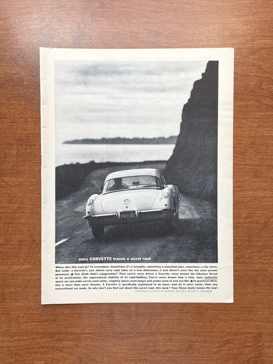 1960 Chevrolet "Chevy" Corvette Advertisement
