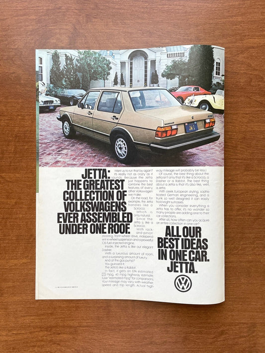 1981 Volkswagen VW Jetta Advertisement