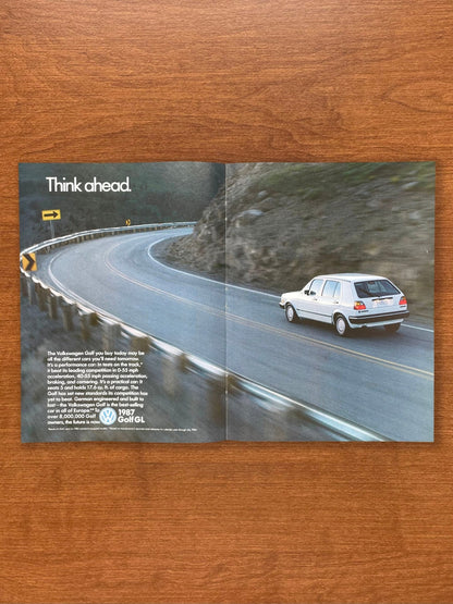 1986 Volkswagen VW Jetta "Think ahead." Advertisement