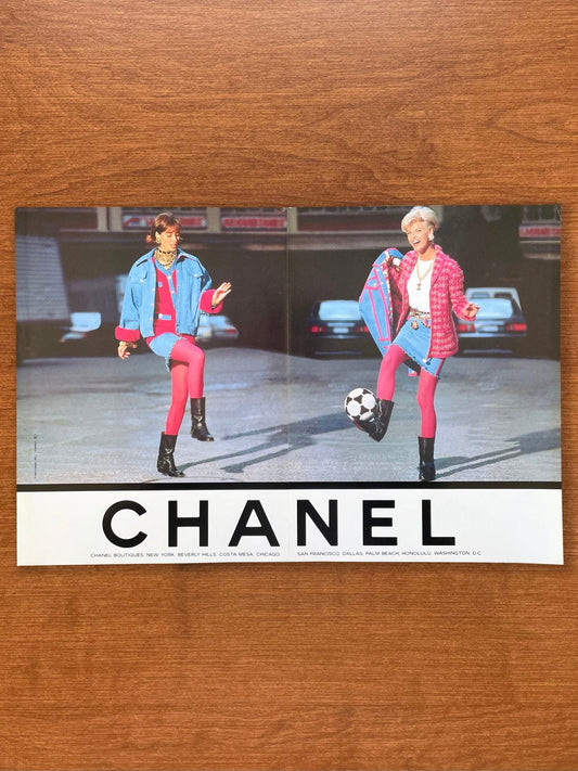 1991 Chanel Playing Soccer Advertisement