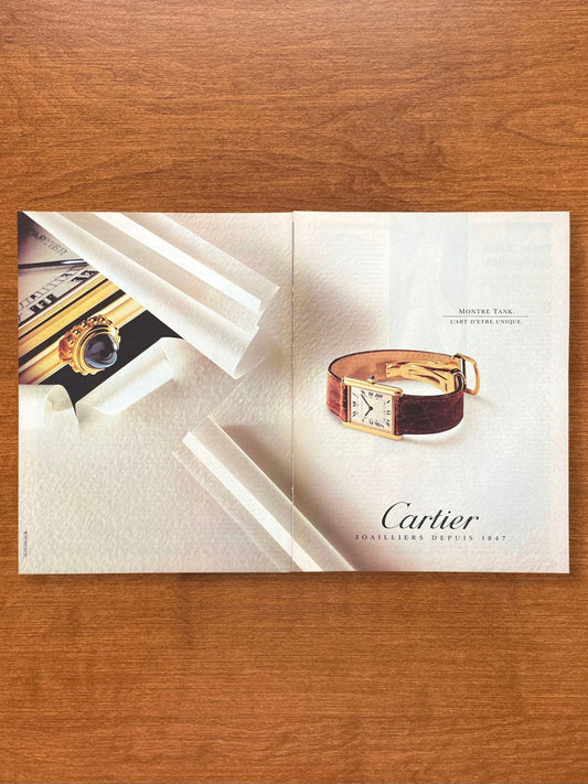 1993 Cartier "Montre Tank" Advertisement