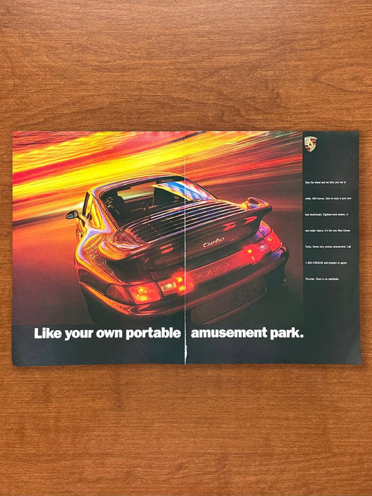 1995 Porsche 911 Turbo "your own portable amusement park." Advertisement