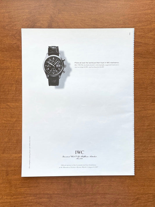 1997 IWC Pilot's Chronograph Ref. 3706 Advertisement