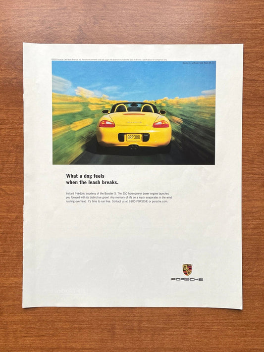 2001 Porsche Boxster S "when the leash breaks" Advertisement