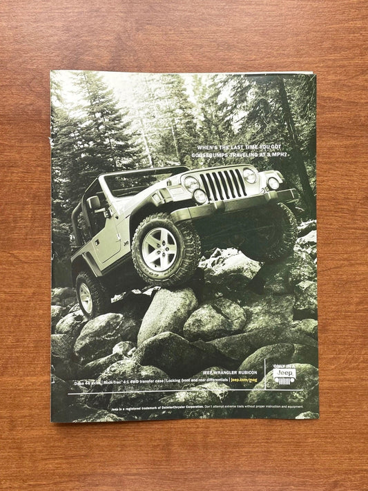 2003 Jeep Wrangler Rubicon Advertisement