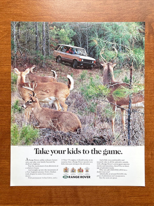 Range Rover "Take your kids to the game." Ad Proof