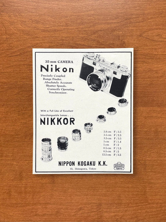 Vintage Nikon with Nikkor lenses Advertisement