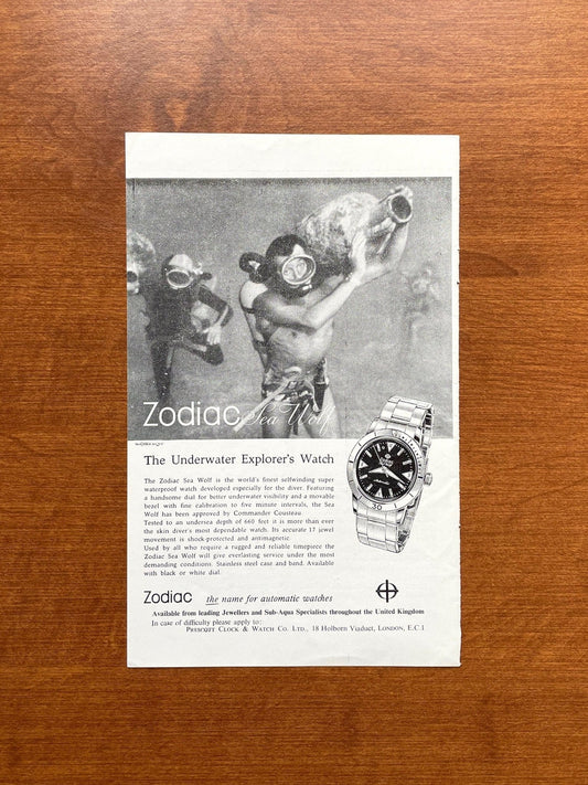 Vintage Zodiac Sea Wolf Advertisement