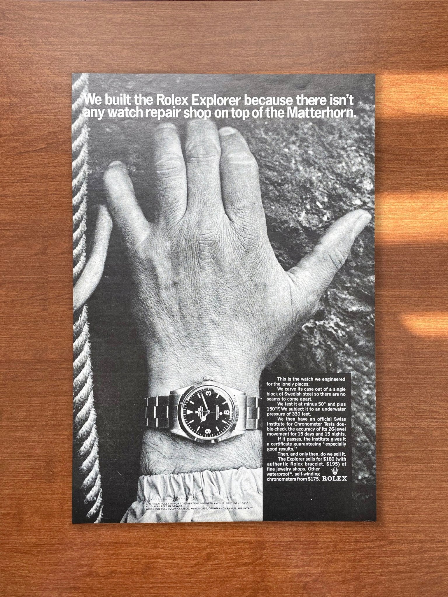 Rolex Ad Rice Rolex Explorer Ads, Vintage Magazine Advertisements | Ad Patina