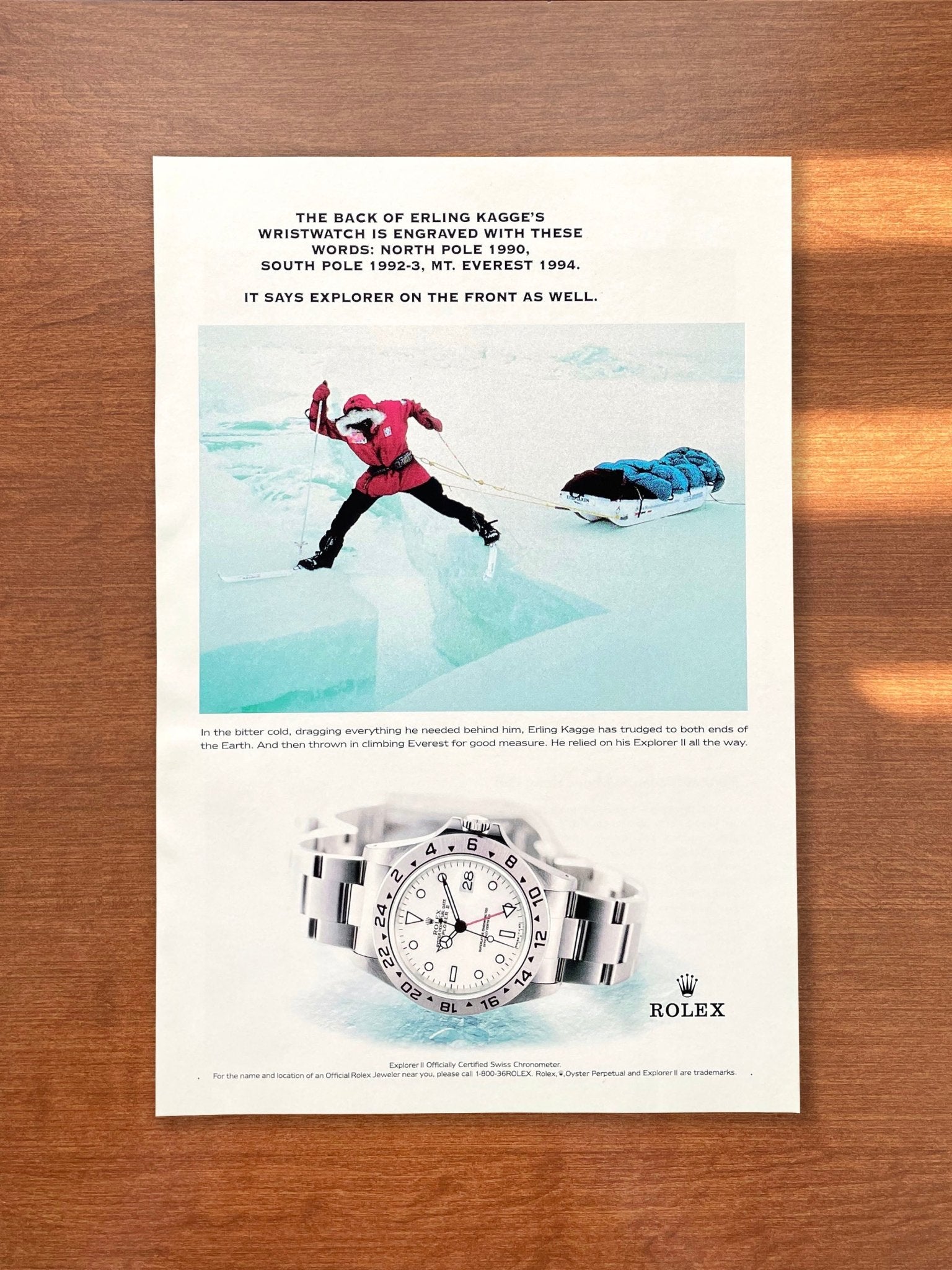 Rolex Ad Walk In Rolex Explorer II Ads, Vintage Magazine Advertisements | Ad Patina