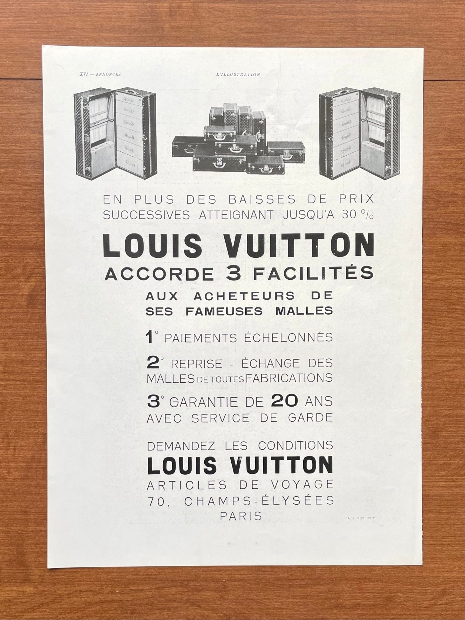1932 Louis Vuitton Advertisement | Ad Patina