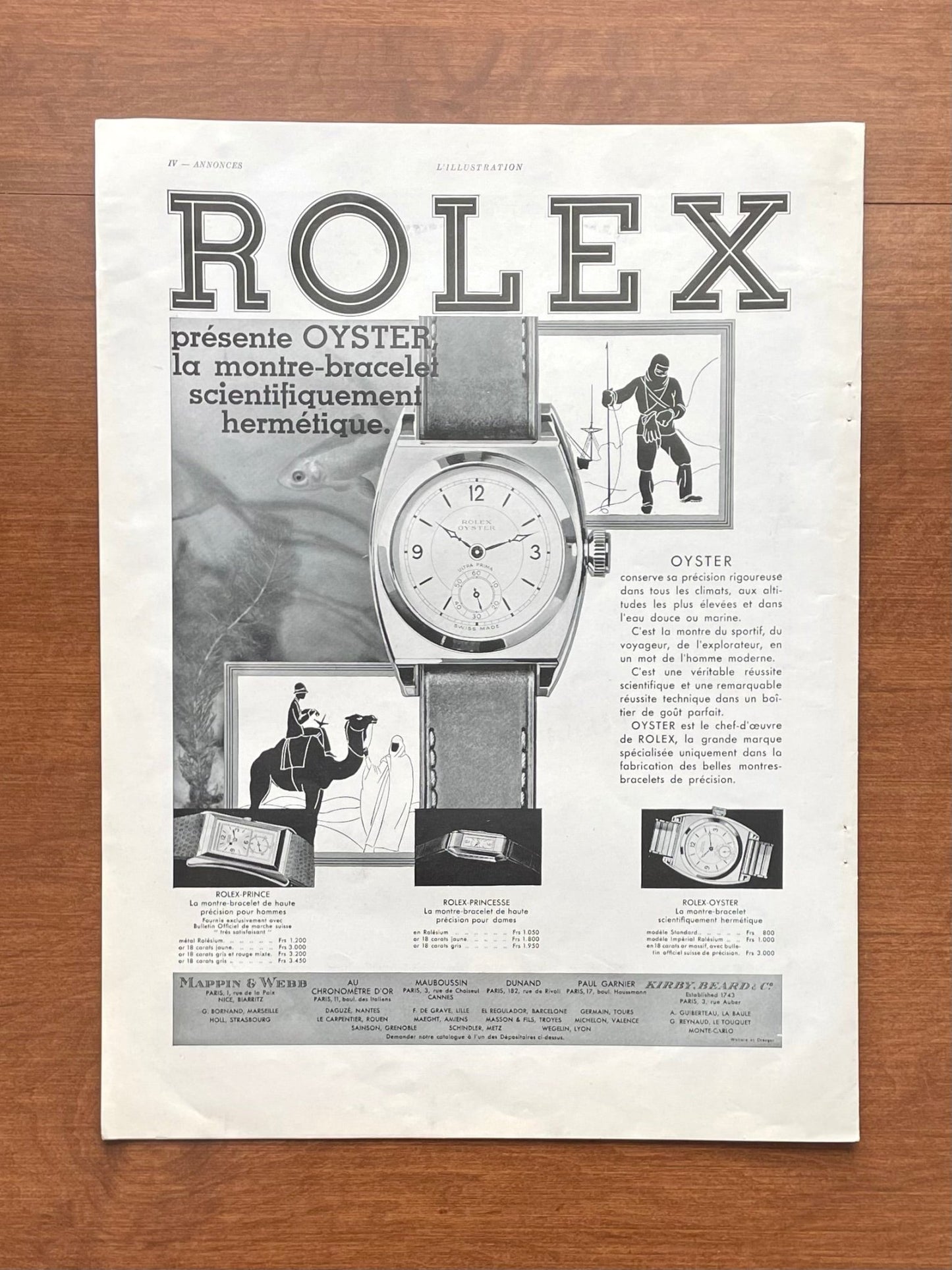 1932 Rolex Oyster Ultra Prima Advertisement