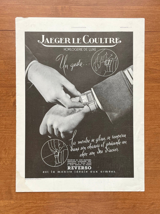 1940 Jaeger LeCoultre Reverso Advertisement