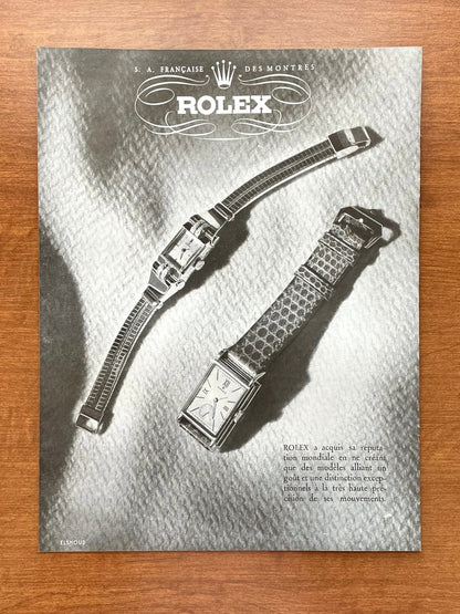 1940s Rolex French Advertisement