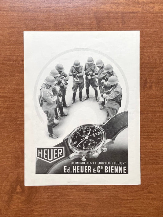 1942 Heuer Chronograph Advertisement