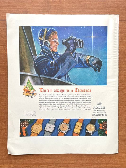 1942 Rolex "There'll always be a Christmas" Advertisement