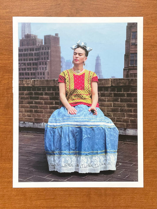1946 Frida Kahlo in New York by Nickolas Muray Original Magazine Page Image