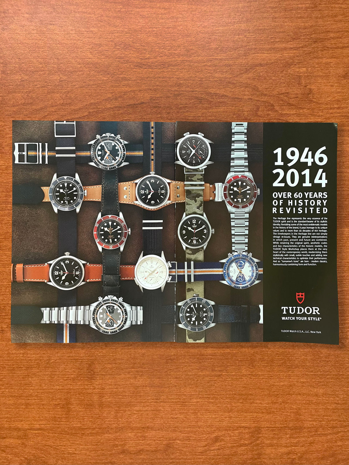 2014 Tudor Heritage Watches feat. Chrono and Black Boy Advertisement