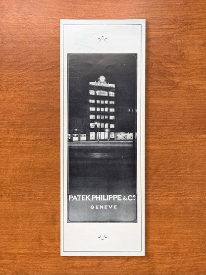 1951 Patek Philippe Building in Geneva Advertisement
