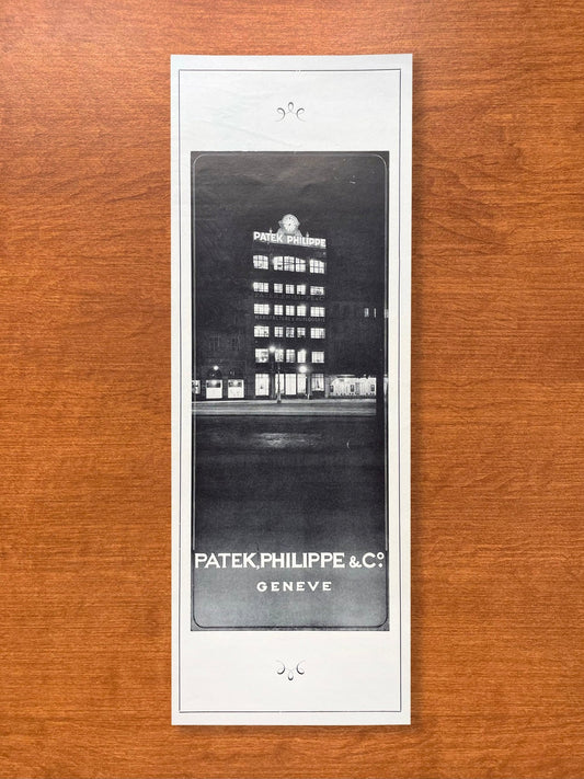 1951 Patek Philippe Building in Geneva Advertisement