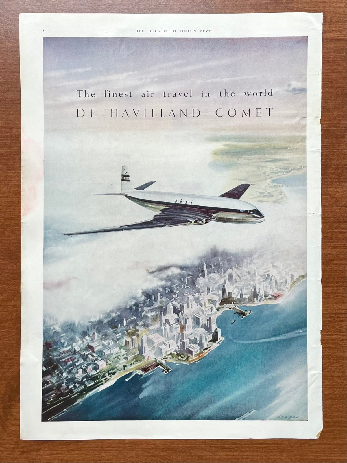 1952 BOAC "De Havilland Comet" Advertisement