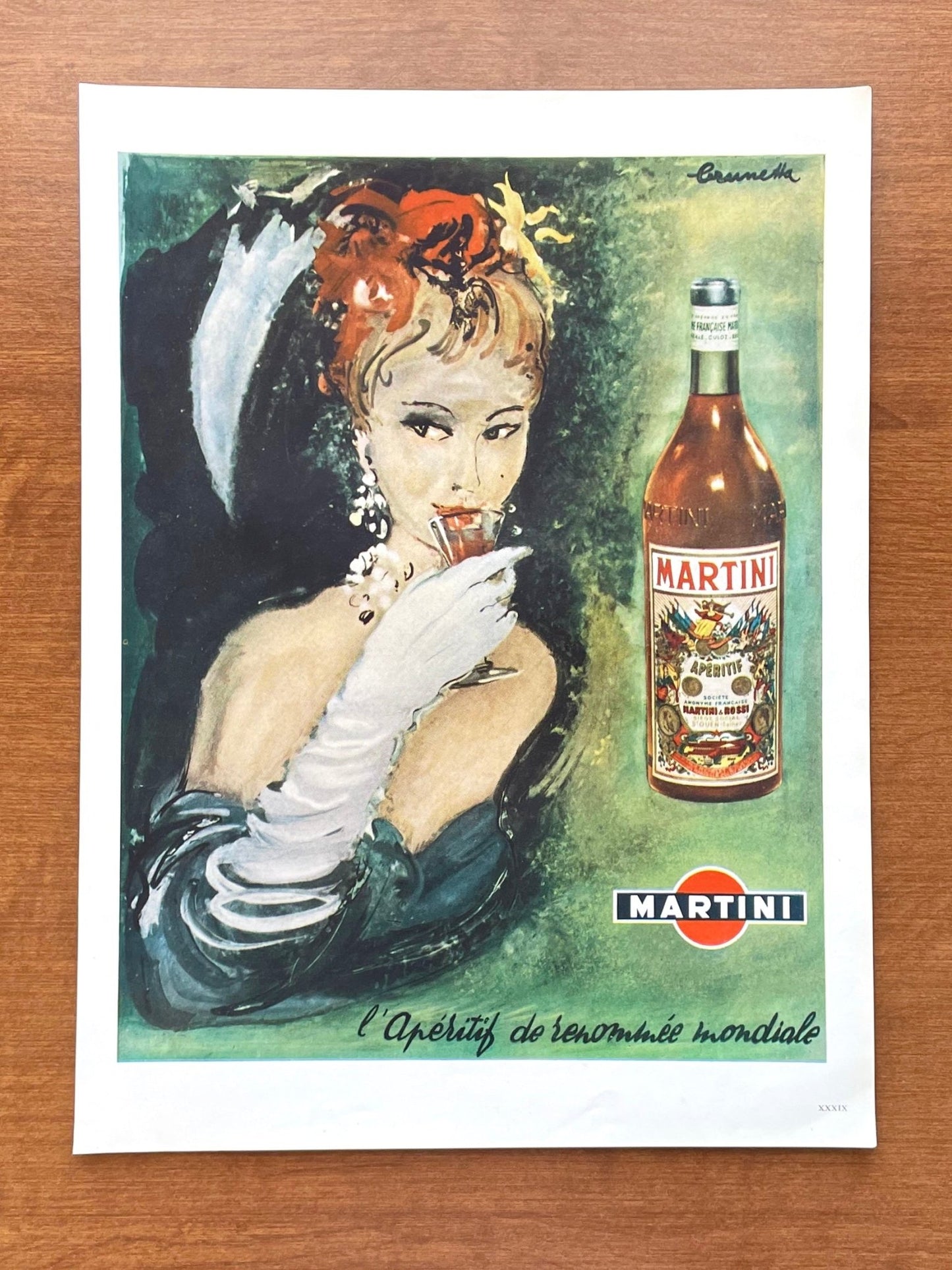 1953 Martini feat. woman Advertisement