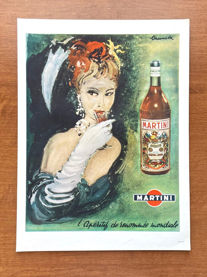 1953 Martini feat. woman Advertisement