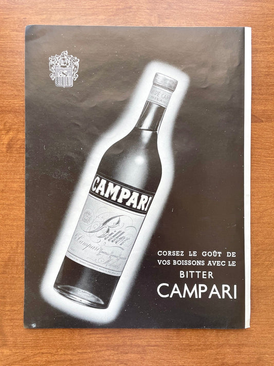 1955 Campari in black & white Advertisement