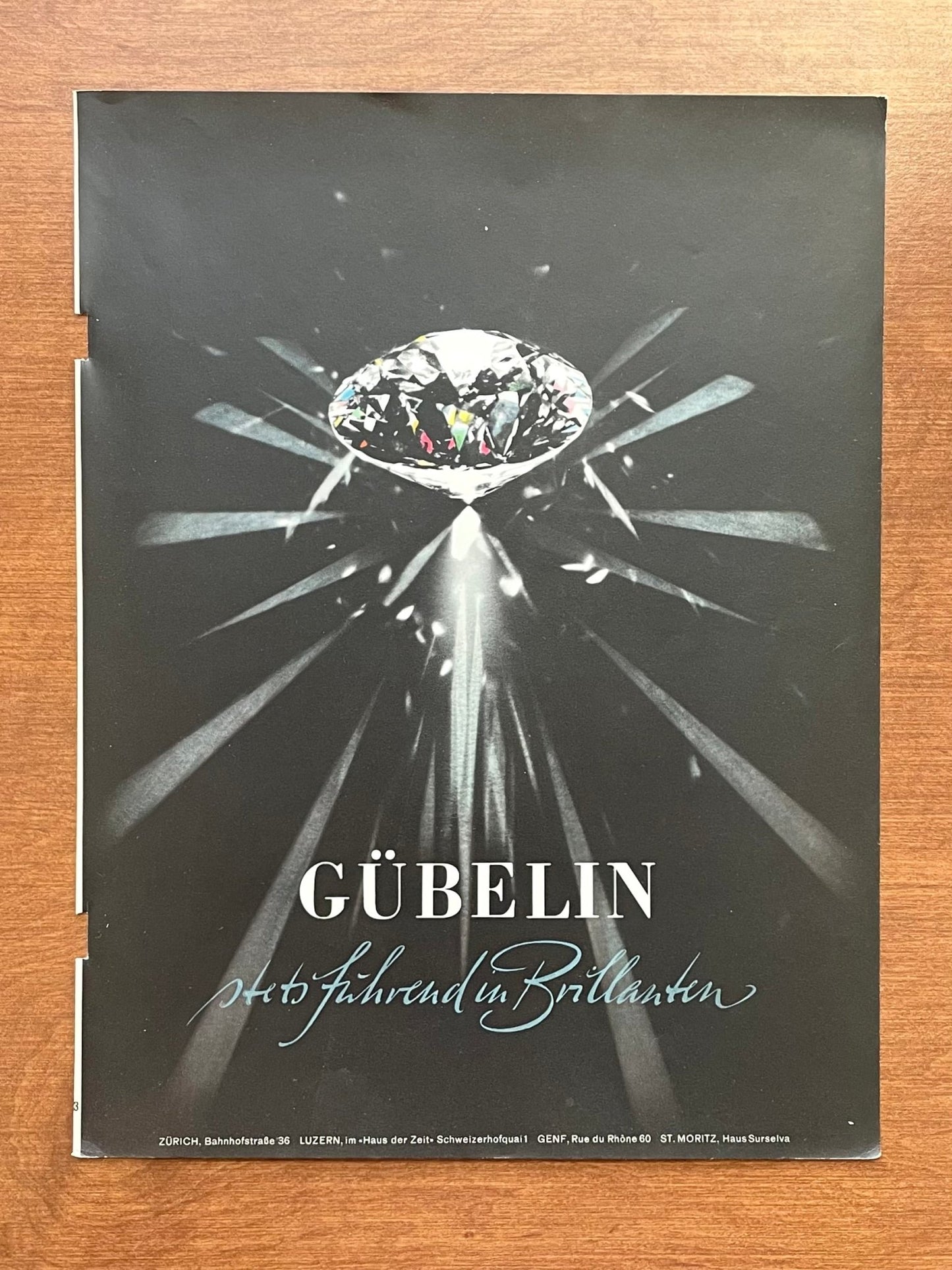 1955 Gubelin Advertisement in German
