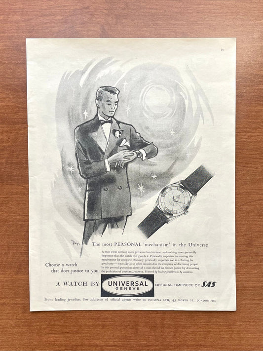 1955 Universal Geneve Polarouter Advertisement