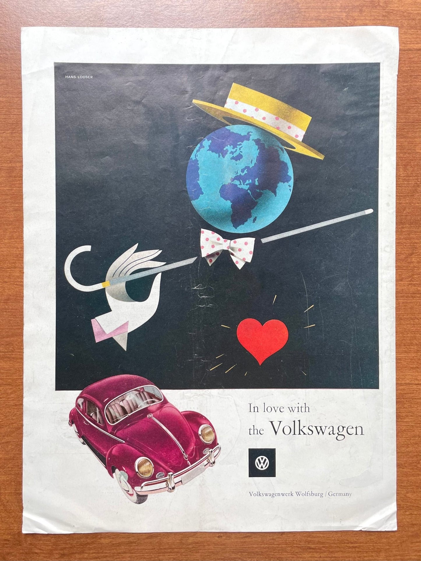 1955 Volkswagen VW Beetle "In love..." Advertisement