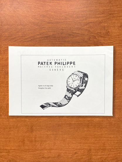 1956 Patek Philippe Ref. 2526 Advertisement