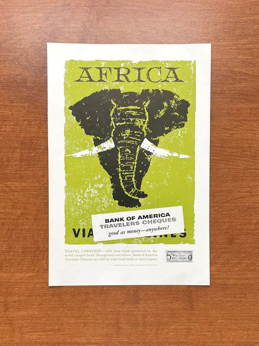 1957 Africa Travelers Cheques Advertisement