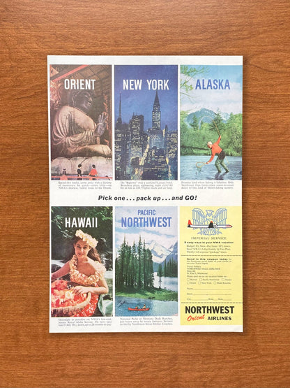 1958 Northwest Orient Airlines Advertisement