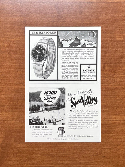 1958 Rolex Explorer Ref. 6610 Advertisement
