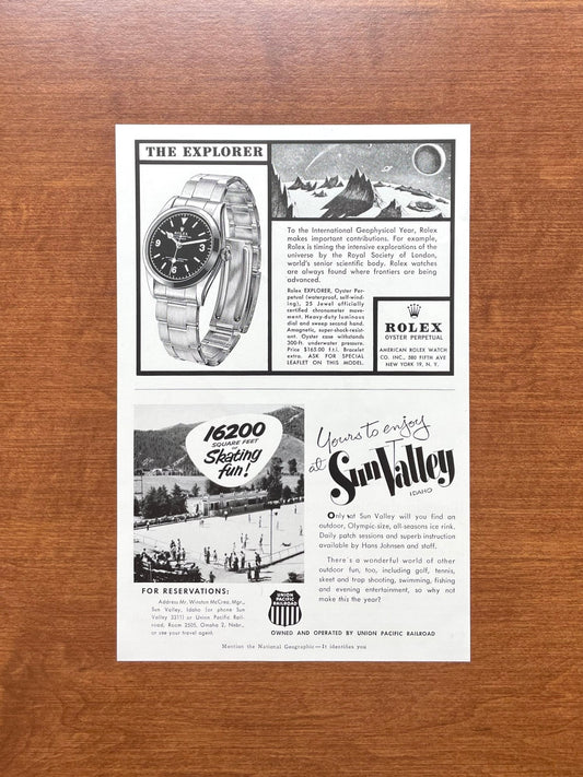 1958 Rolex Explorer Ref. 6610 Advertisement