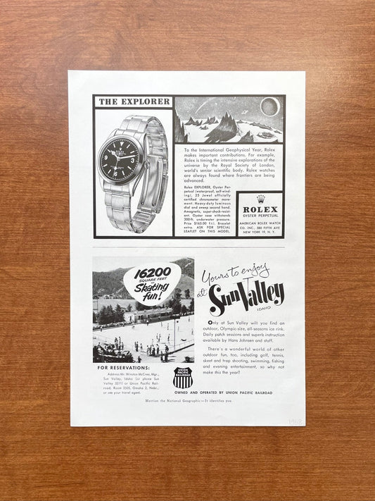 1958 Rolex Explorer Ref. 6610 Advertisement