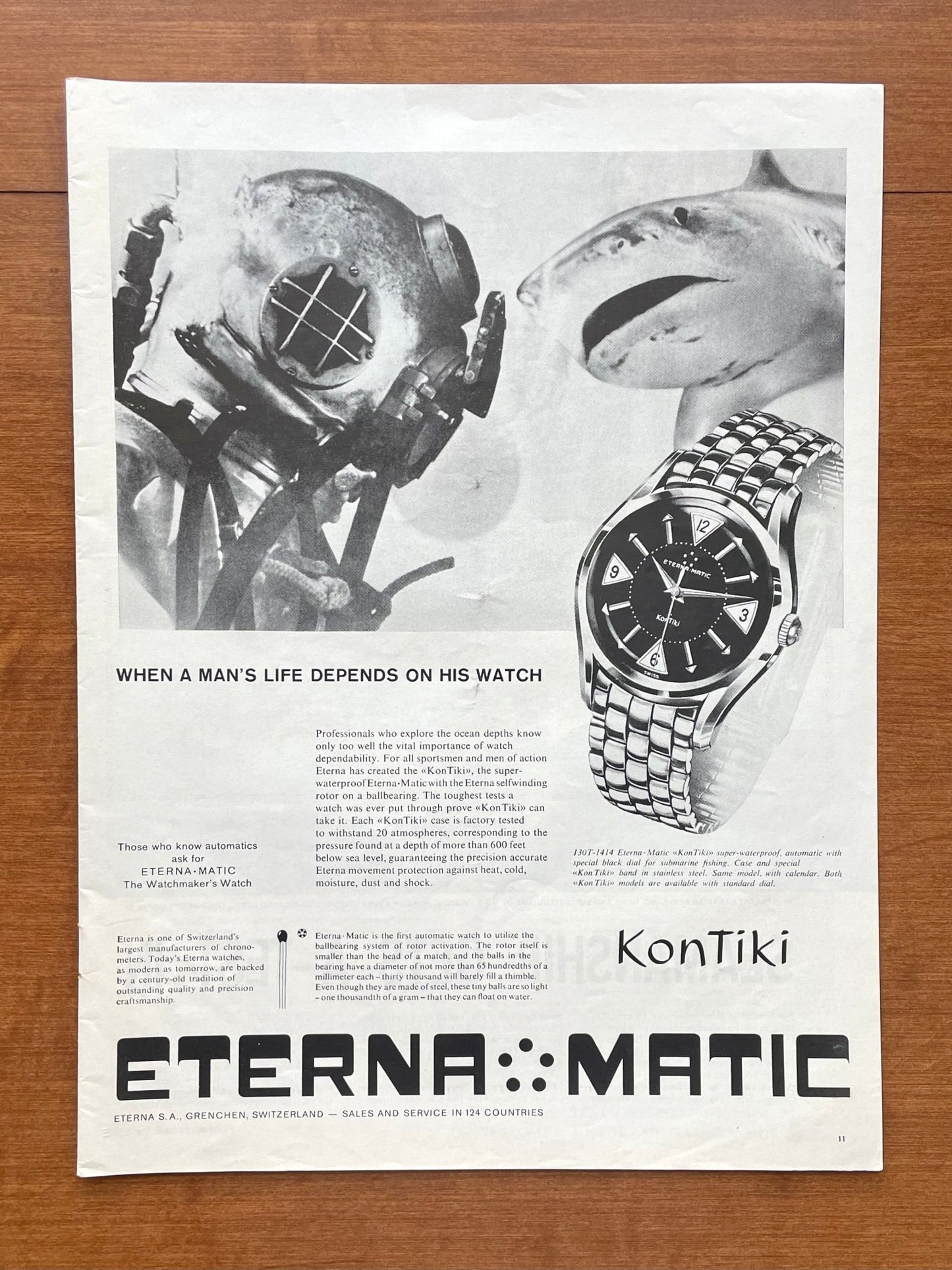 1959 Eterna - Matic KonTiki Advertisement