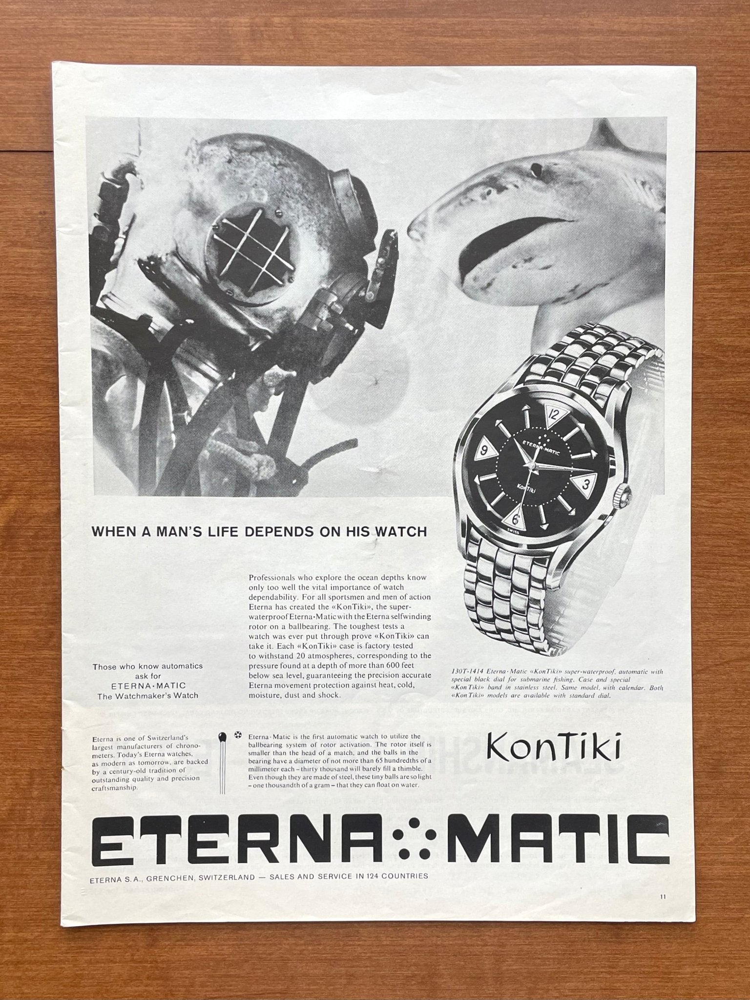 1959 Eterna - Matic KonTiki Advertisement