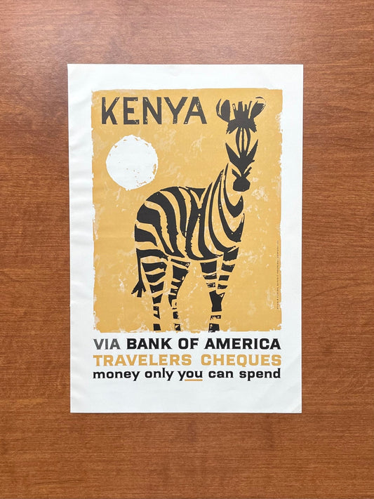 1959 Kenya Travelers Cheques Advertisement