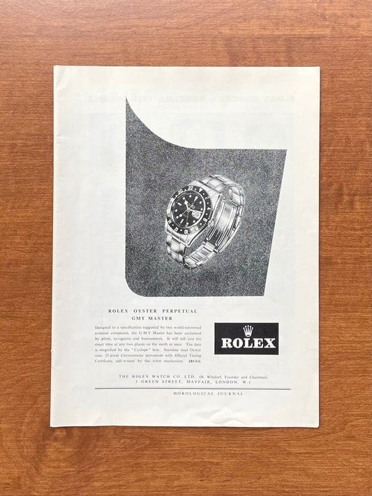 1959 Rolex GMT Master Ref. 6542 Advertisement