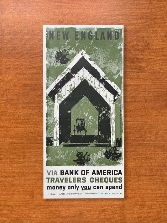 1960 New England Travelers Cheques Advertisement