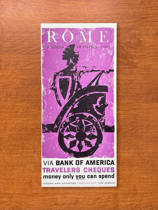 1960 Rome Travelers Cheques Advertisement