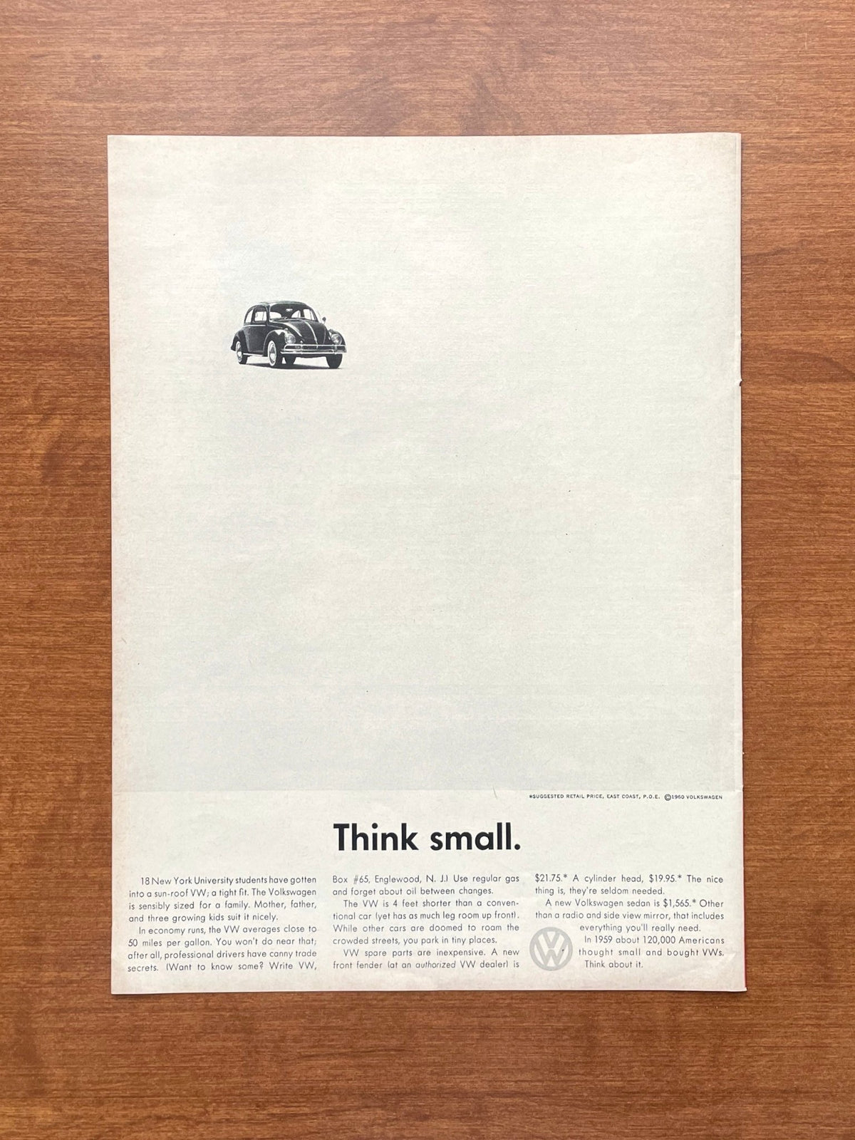 1959 Volkswagen Smalll Think VW
