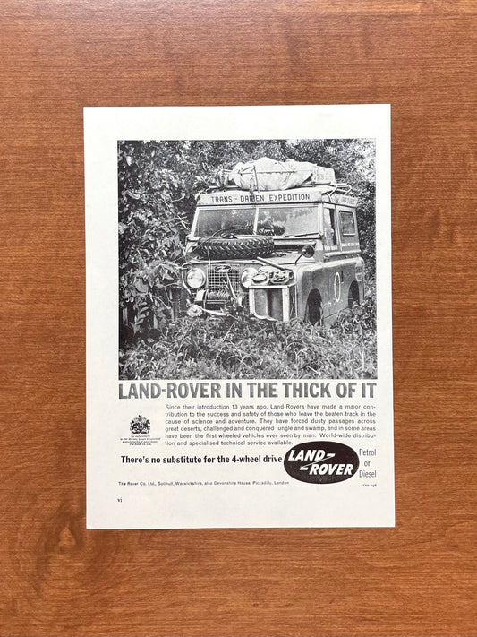 1961 Land Rover Series 2 "In the thick of it" Advertisement