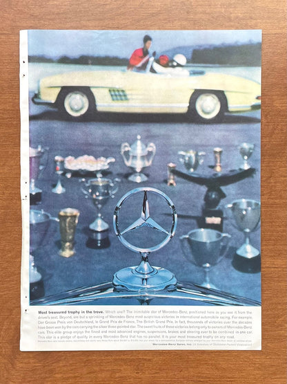 1961 Mercedes Benz "Most treasured trophy" Advertisement